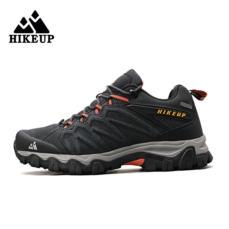 Hunting Outdoor Boots - HIKEUP Hiking Shoes for Men Leather