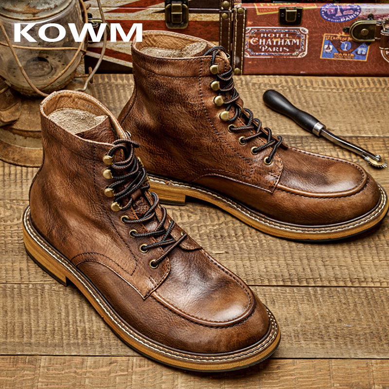 Hunting Outdoor Boots - KOWM Outdoor Men Hiking Shoes Waterproof