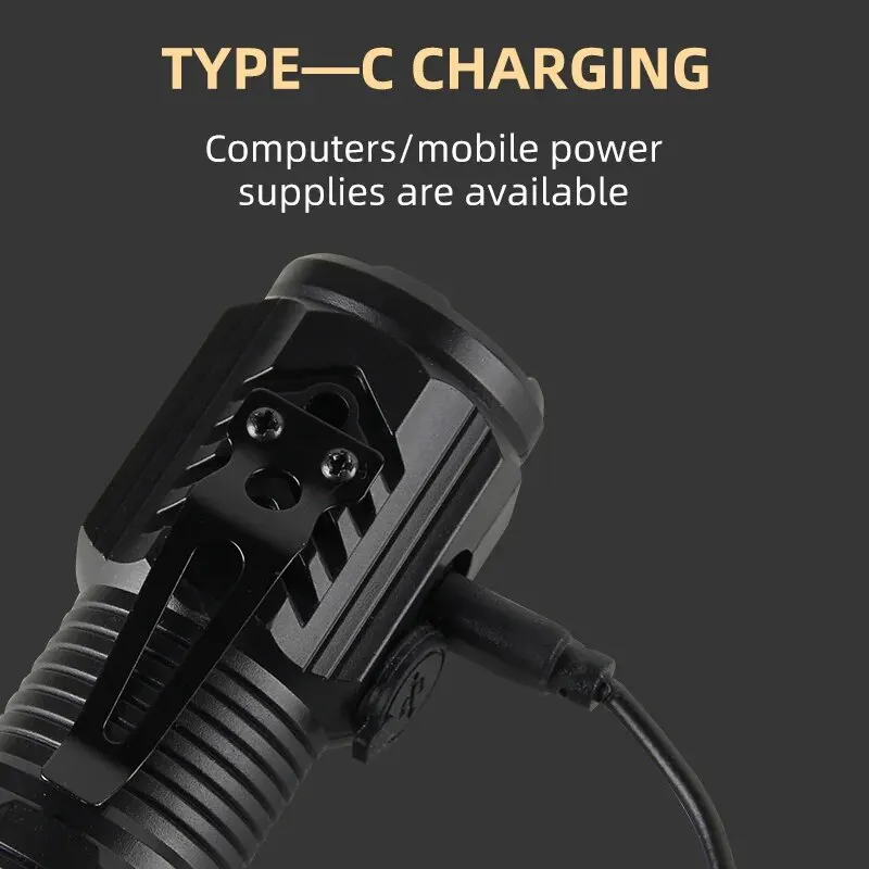 Portable Mini 3 LED Handheld F - Tactical Flashlight Rechargeable recension och pris