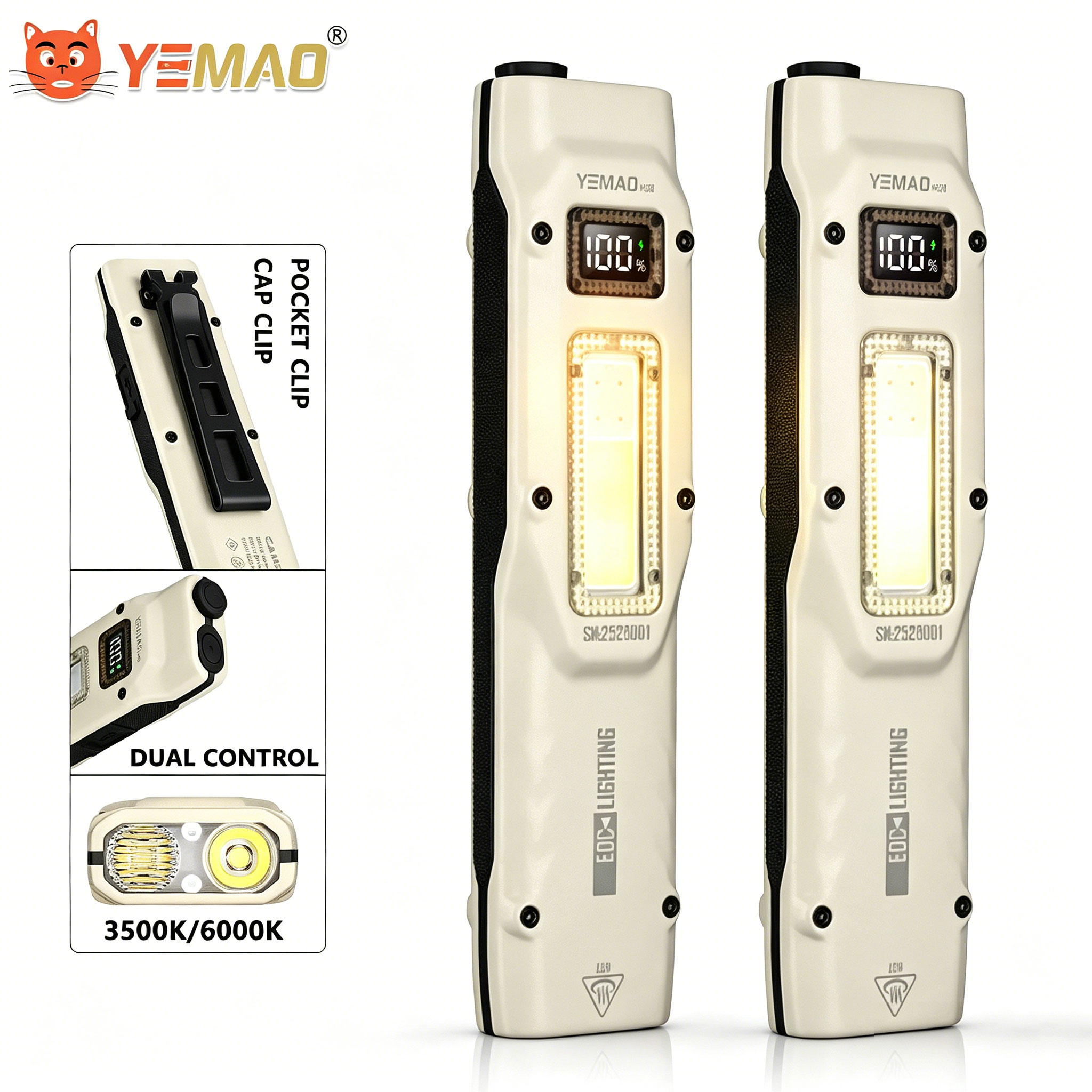 Portable 880LM YEMAO M28 Ultra - Tactical Flashlight Rechargeable recension och pris