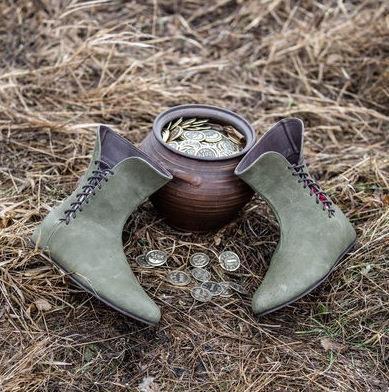 Medieval Shoes Man's Retro Pu  - Hunting Outdoor Boots recension och pris