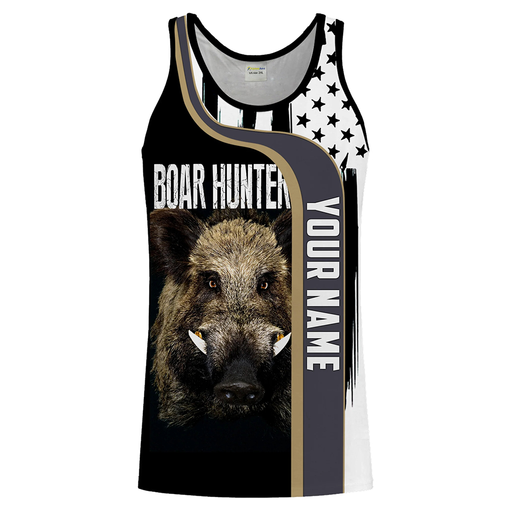 Custom Name Boar Hunter Tank T - Wildman Hunting & Outdoor Photos recension och pris