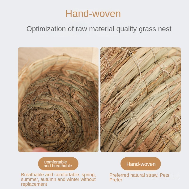Hand Woven Straw Chicken Nest  - Hunting Quail recension och pris