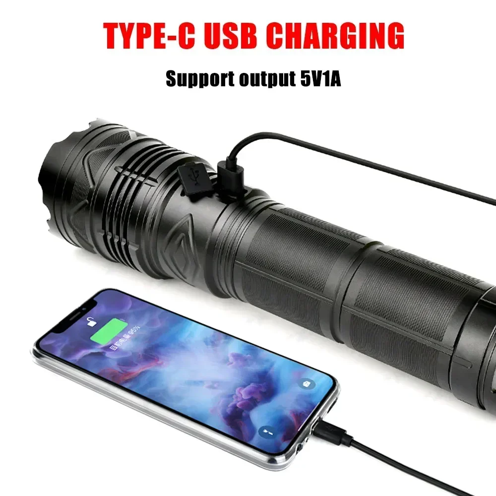 99000000LM Super Bright LED Fl - Tactical Flashlight Rechargeable recension och pris