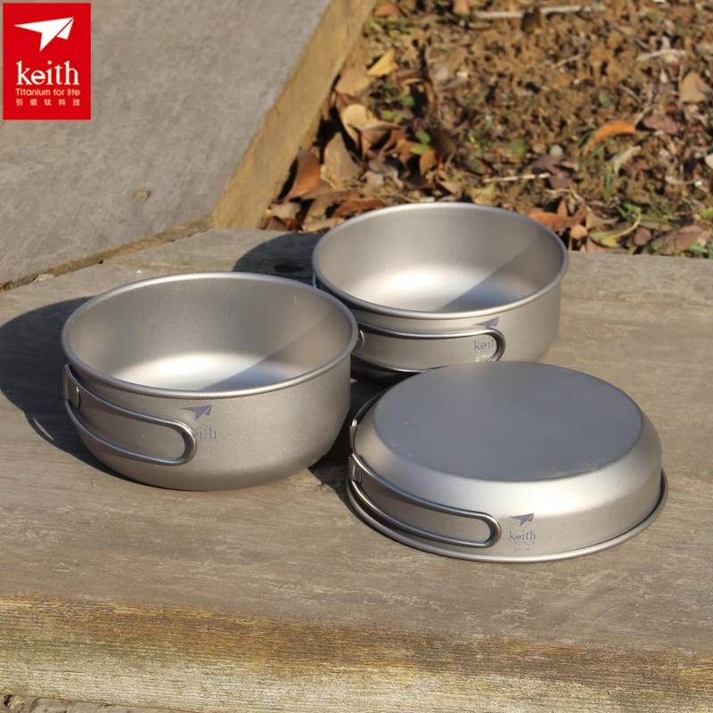 Keith 3PCS Titanium Cookware P - Outdoor Hunting Kit recension och pris