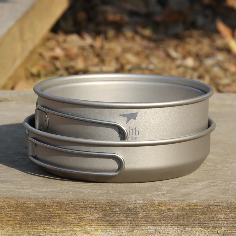 Keith 3PCS Titanium Cookware P - Outdoor Hunting Kit recension och pris