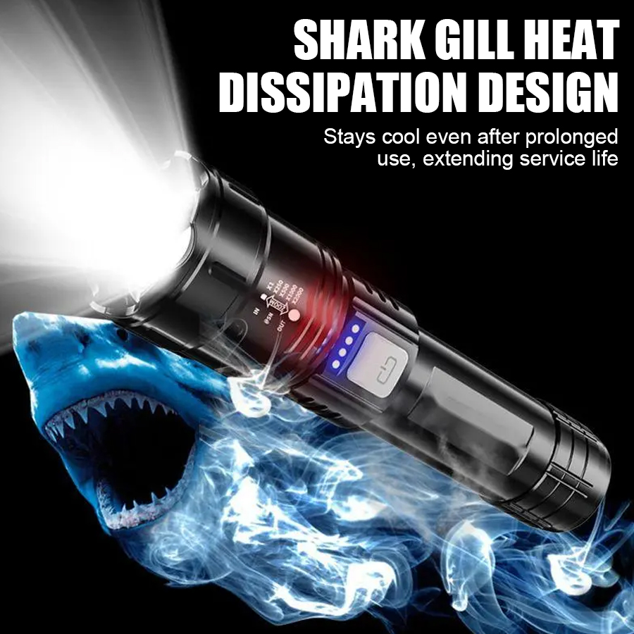 High Power P50 LED Flashlight  - Tactical Flashlight Rechargeable recension och pris