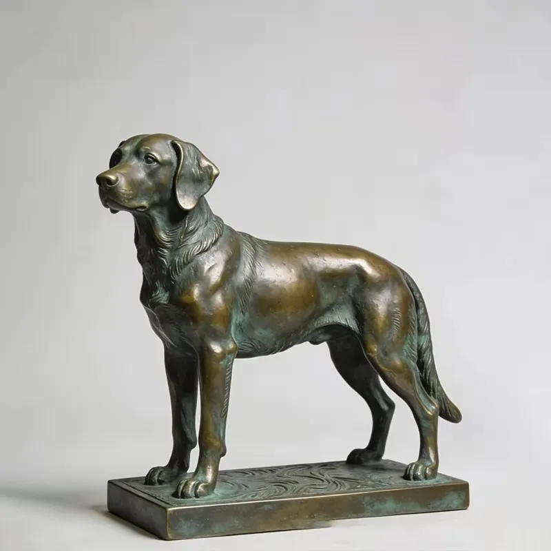 Cast Bronze Outdoor Hunting Do - Outdoor Hunting Dog Statue recension och pris