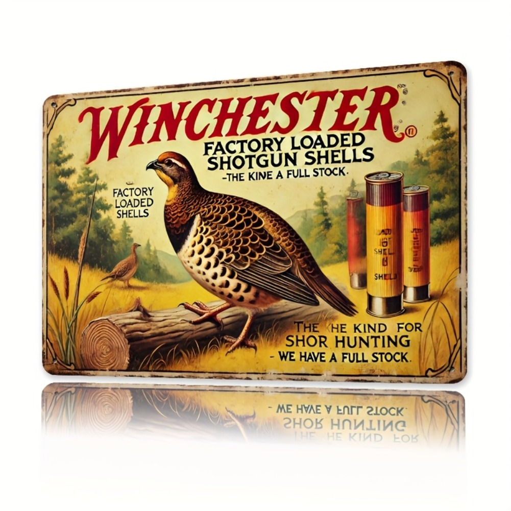 Tin Sign - Vintage Durable Met - Hunting Quail recension och pris