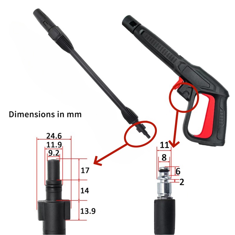 High Pressure Cleaning Gun Ext - Gun Cleaning Rod recension och pris