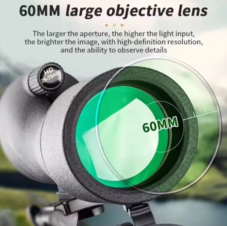 25-75x60 HD Spotting Scope Zoo - Hunting Outdoor Watch recension och pris